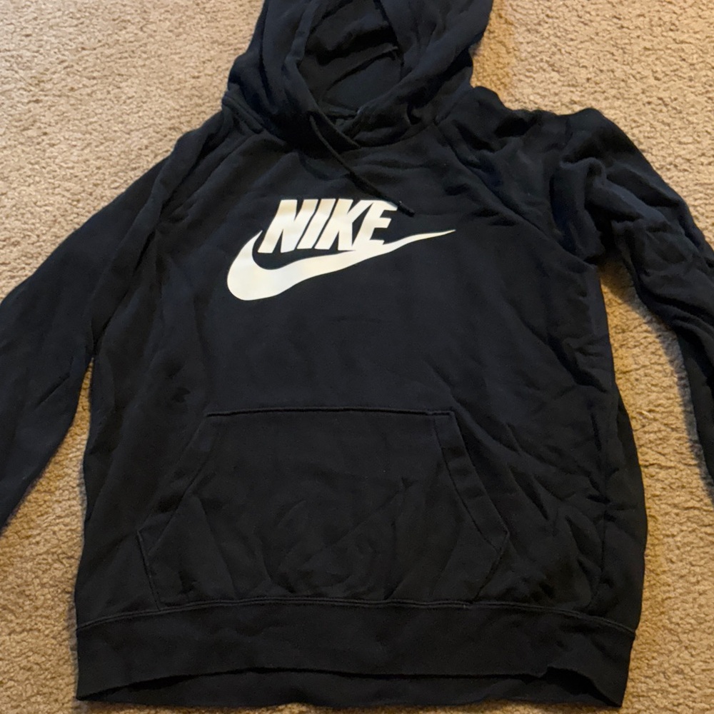Nike Black and White Logo Hoodie